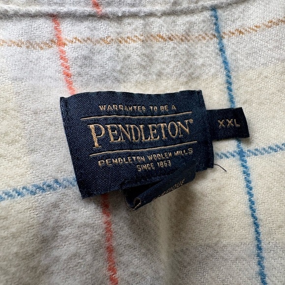 Pendleton WOMEN'S GIRLFRIEND DOUBLE-BRUSHED FLANNEL SHIRT Cream Neutral - Picture 9 of 9